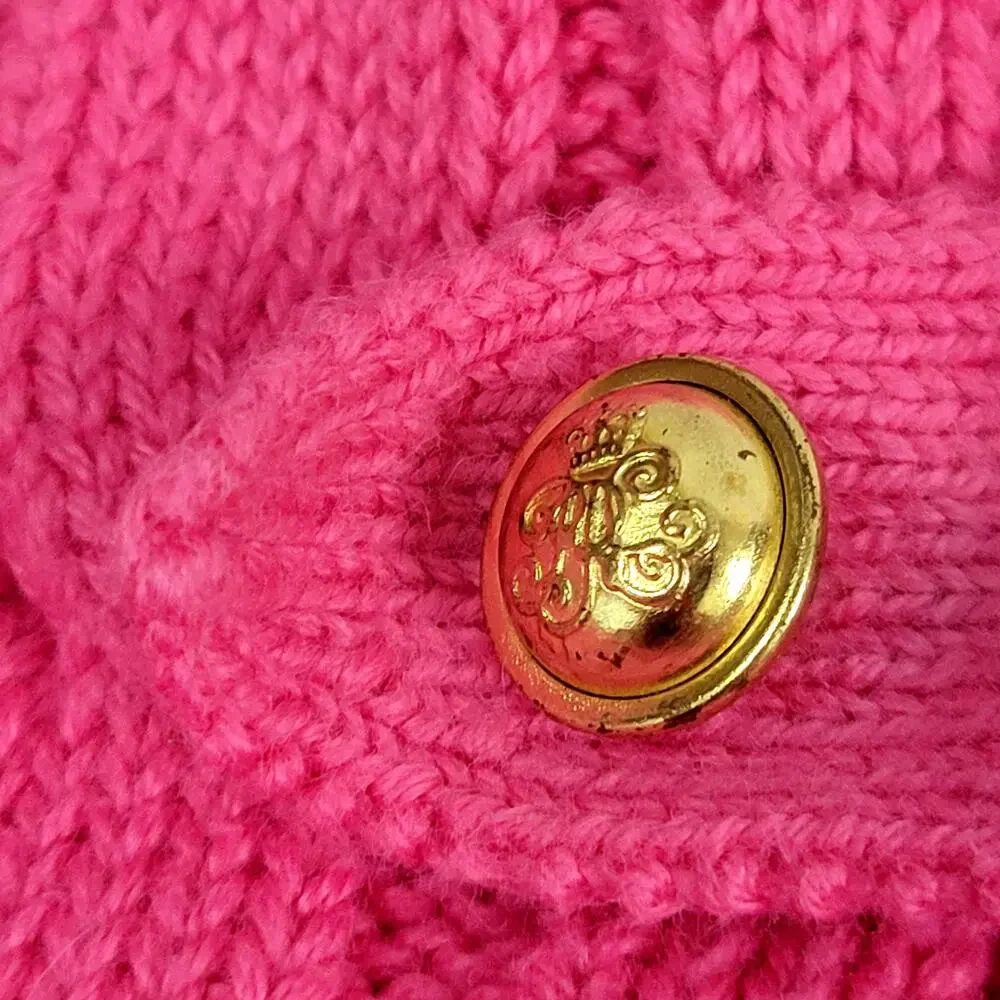 Ralph Lauren Pink Cable Knit Sweater Dress Size 12‎ months